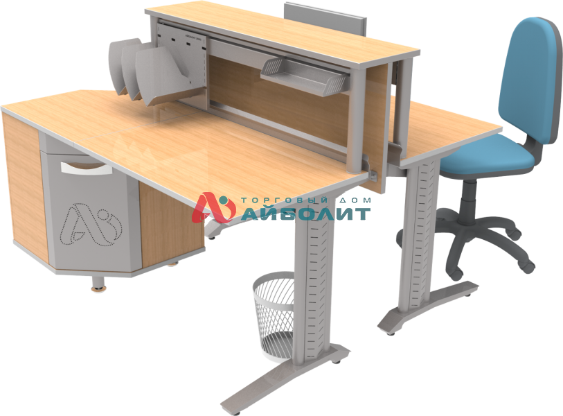 Стол комбинированный СКВ-2.1-1500w для кабинета врача (набор №3)